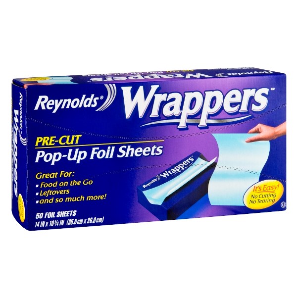 Reynolds Wrappers Pre-Cut Pop-Up Foil Sheets 50ct