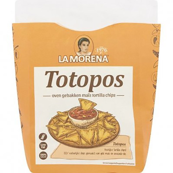 La Morena Totopos Baked Corn Tortilla Chips 150g