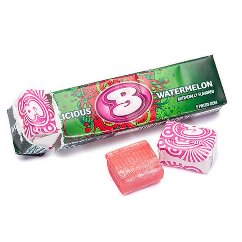 Bubblicious Watermelon Bubble Gum 5pc