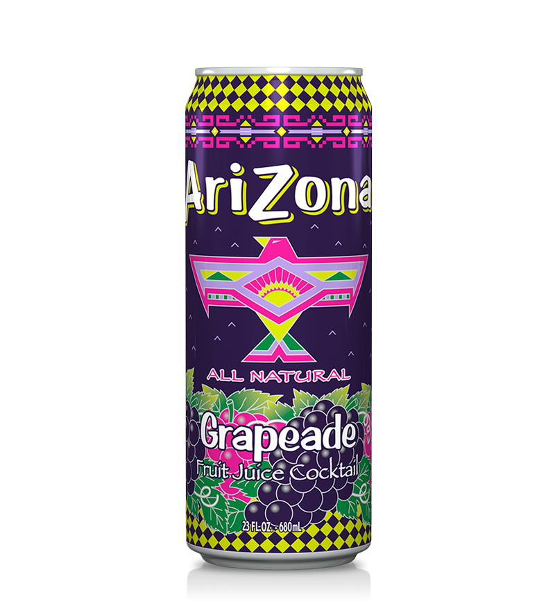 Arizona Grapeade Fruit Juice Cocktail 24 Pack