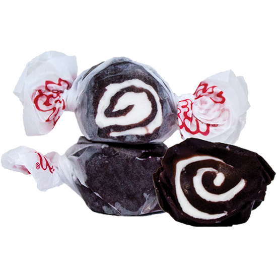 Salt Water Taffy Black Licorice Swirl 150g