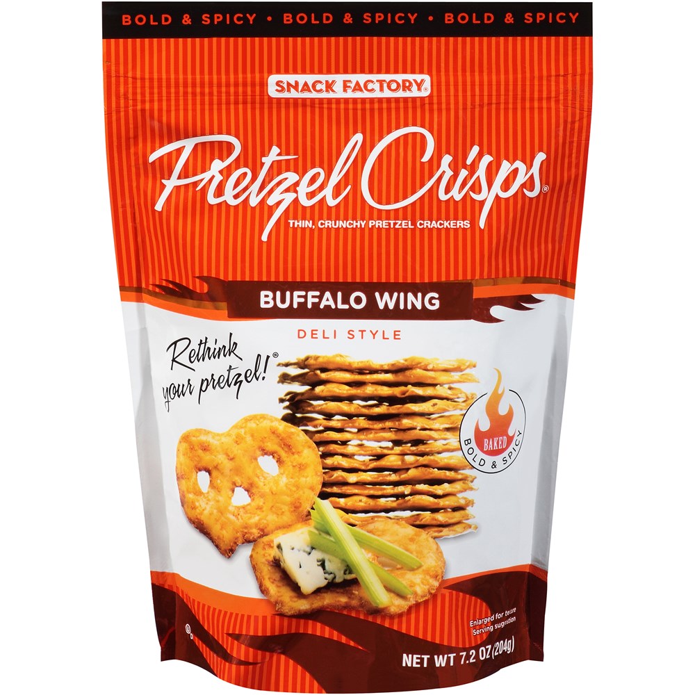 Snack Factory Pretzel Crisps Buffalo Wing 7.2oz