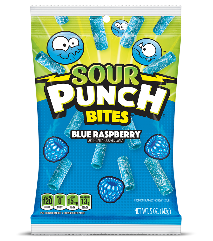 Sour Punch Blue Raspberry Bites 5oz