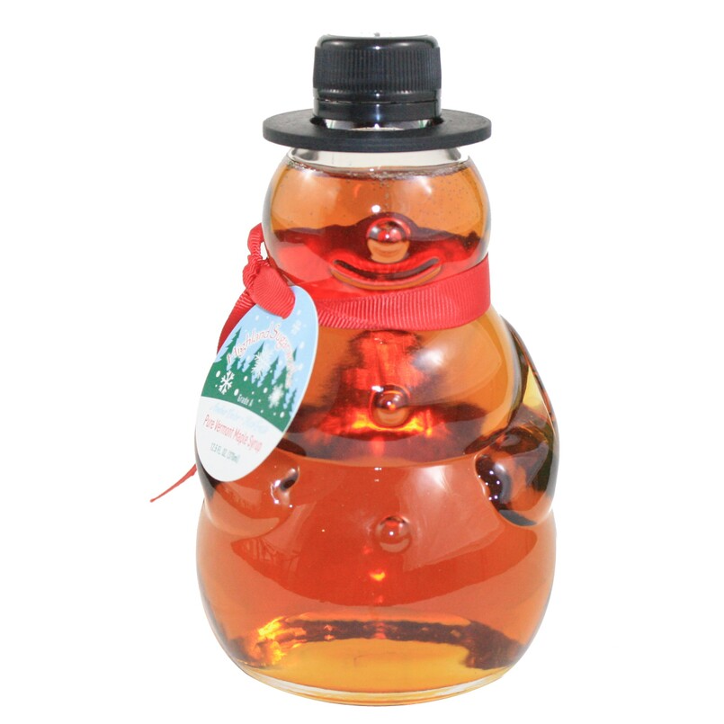 Highland Sugarworks Grade A Medium Amber Pure Vermont Maple Syrup (Snowman) 12.5oz