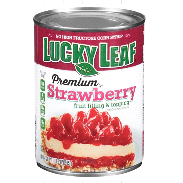 Lucky Leaf Premium Strawberry Fruit Filling & Topping 21oz