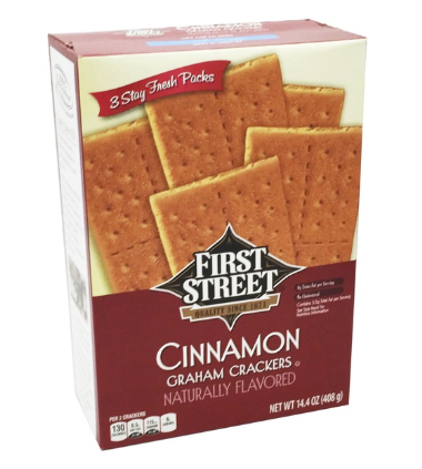 First Street Cinnamon Graham Crackers 14.4oz (BEST BY: 19JAN25)