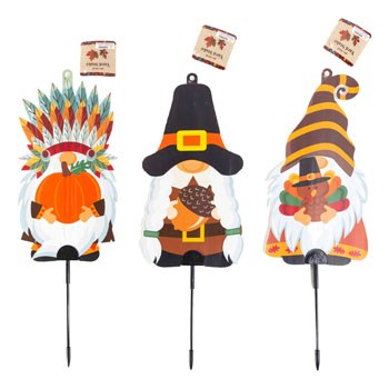 Harvest Gnome Stake Assorted