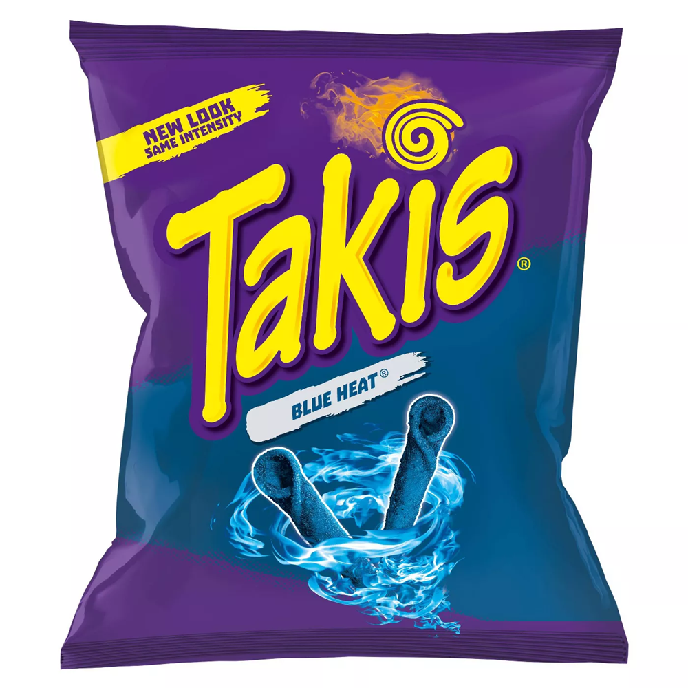 Takis Blue Heat Hot Chili Pepper Tortilla Chips 3.25 OZ