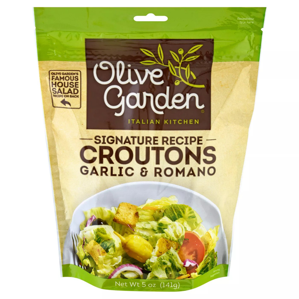 Olive Garden Signature Recipe Garlic & Romano Croutons 5oz