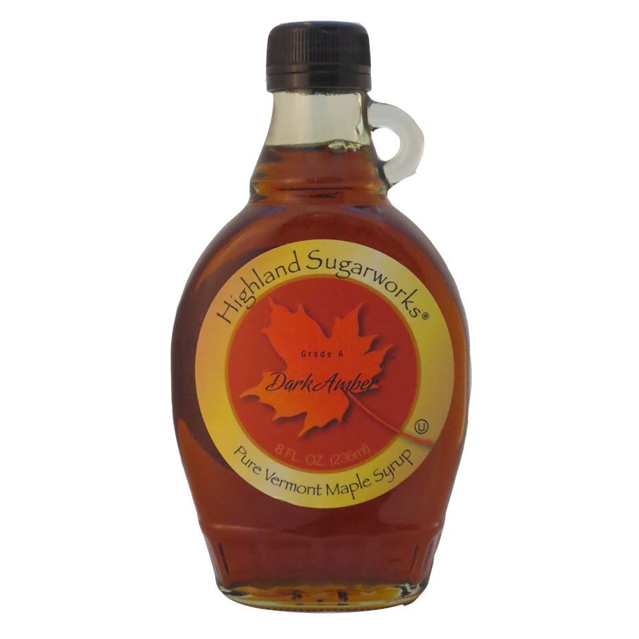 Highland Sugarworks Grade A Dark Amber Pure Vermont Maple Syrup 8oz