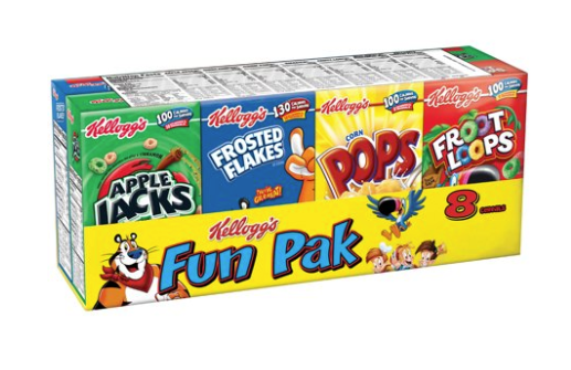 Kellogg's Fun Pak 8 Cereal Pack