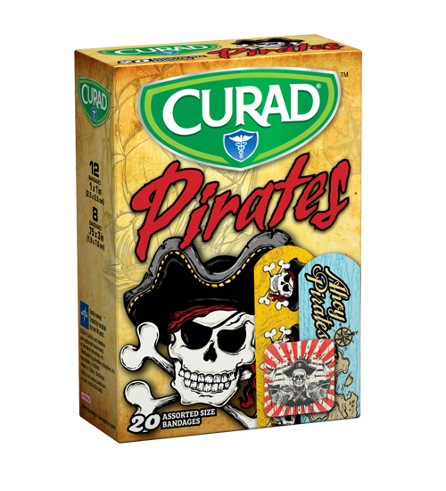 Curad Pirates Assorted Bandages 20pc