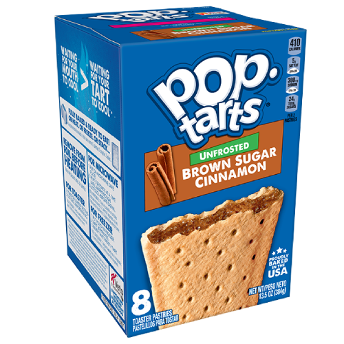 Pop Tarts Unfrosted Brown Sugar Cinnamon 8 Pack