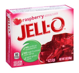 Jell-O Raspberry Gelatin Mix 3oz