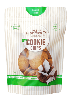 Pat & Stick's Coconut Crisp Mini Cookie Chips 170g