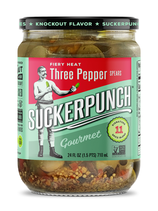 SuckerPunch Fiery Heat Three Pepper Spears 24oz