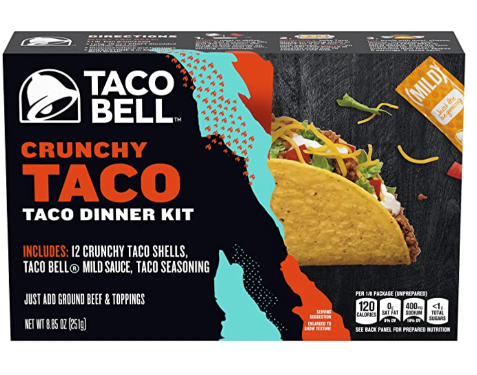Taco Bell Crunchy Taco Dinner Kit 8.85oz (BEST BY: SEP 17 2024)