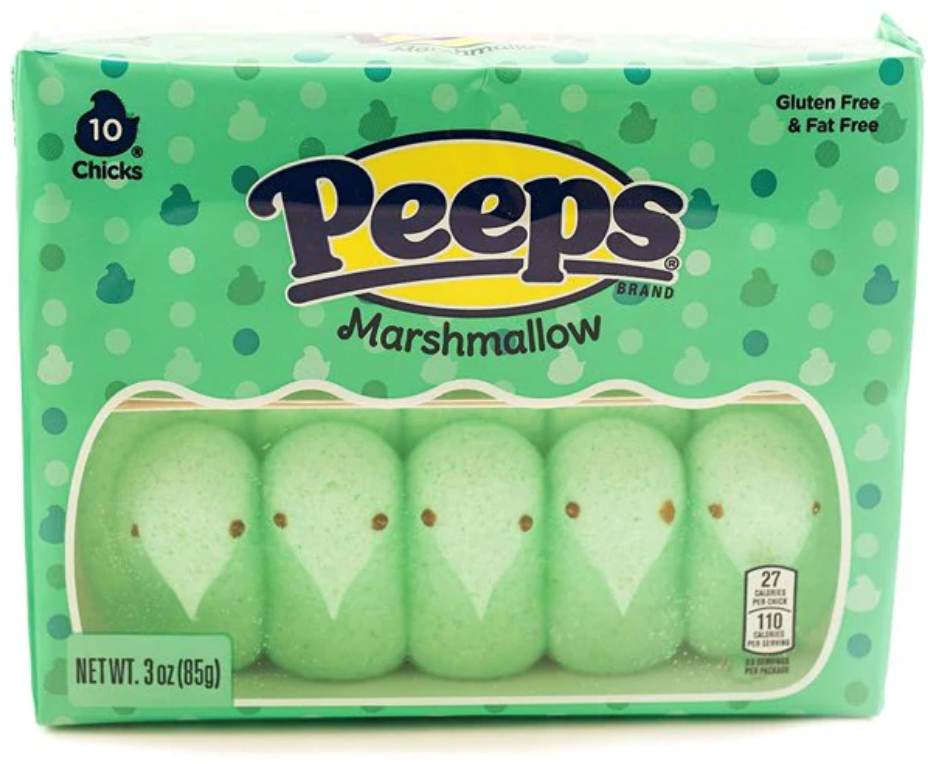 Peeps 10 CT Green Chicks 3 OZ