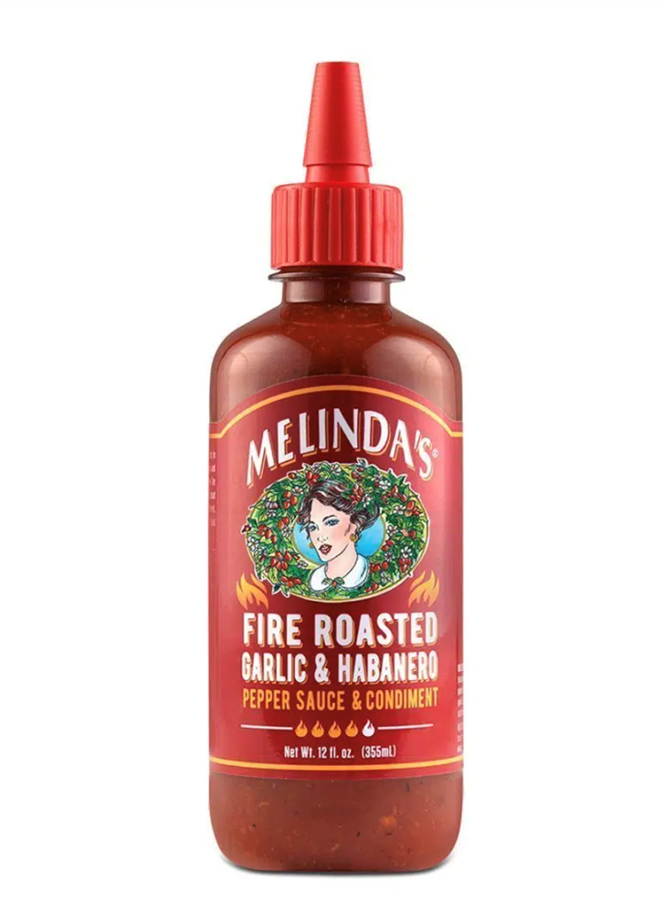 Melinda's Fire Roasted Garlic & Habanero Pepper Sauce & Condiment 12oz