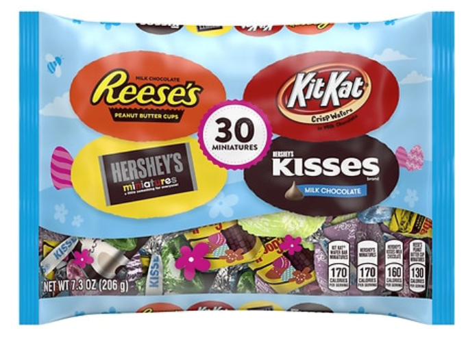 REESE'S, KIT KAT and HERSHEY'S Miniatures Chocolate Easter Assortment Candy 7.4oz