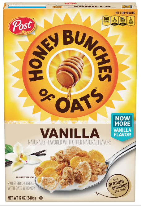 Honey Bunches of Oats Vanilla 12oz (BEST BY: APR2025)