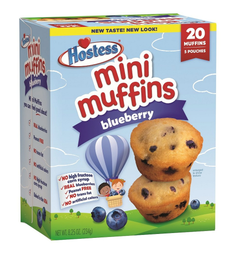 Hostess Mini Muffins Blueberry 8oz
