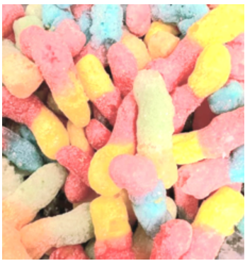 Freeze Dried Sour Worms 50g