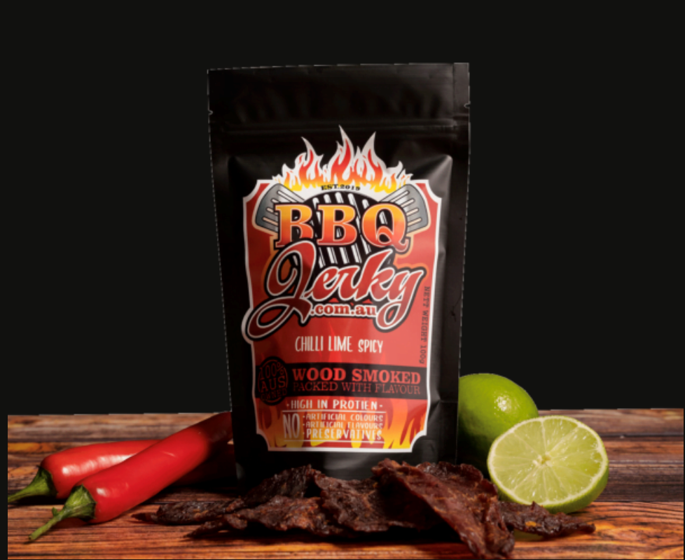 Hot Chilli Lime Beef Jerky 50g