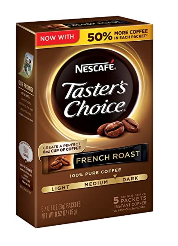 Nescafe Taster's Choice Instant Coffee French Roast Sticks 5ct (BEST BY: DEC 24)