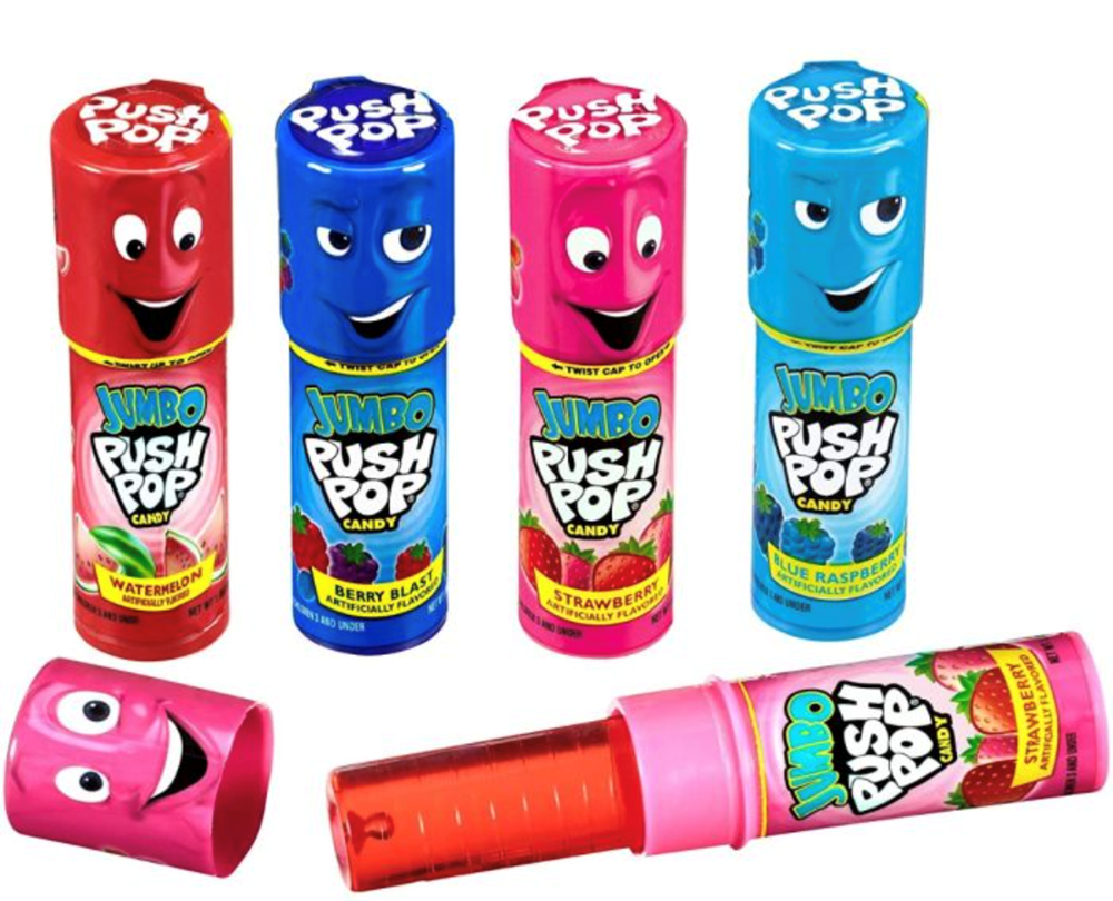 Push Pop Candy Assorted 0.5oz