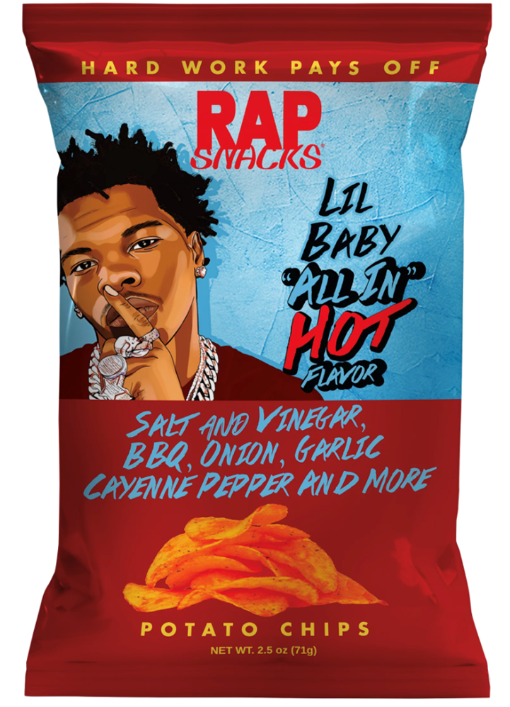 Rap Snacks Lil Baby All in Hot 2.0oz (Best by: apr2026)