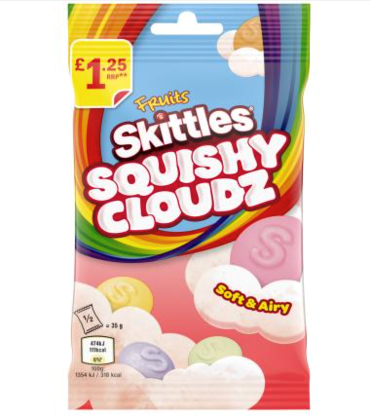 Skittles Squishy Cloudz 120g