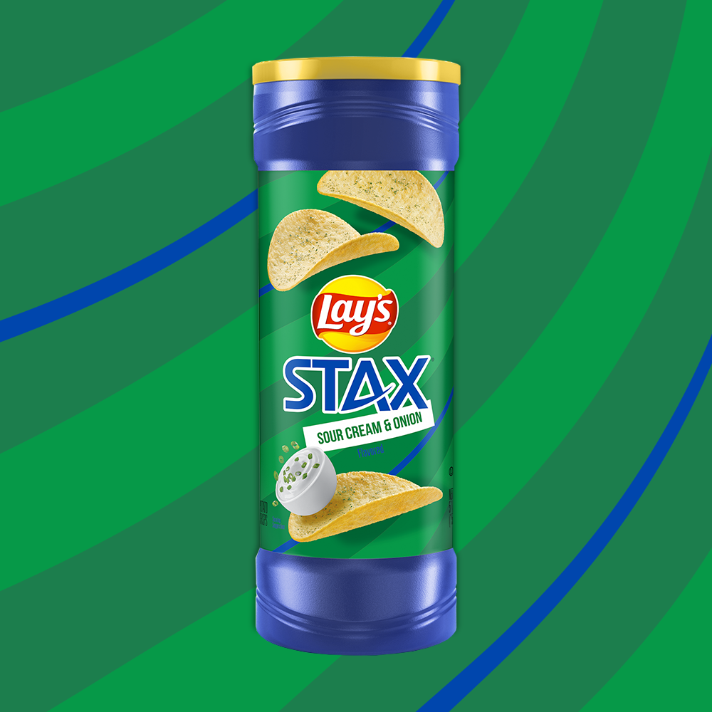 Lay's Stax Sour Cream & Onion Flavored Potato Crisps 5.5oz