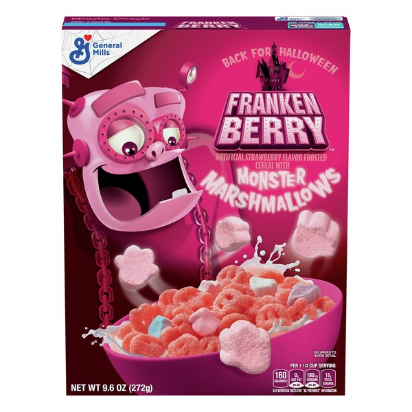 Franken Berry Cereal 9.6oz Best By July 2024.