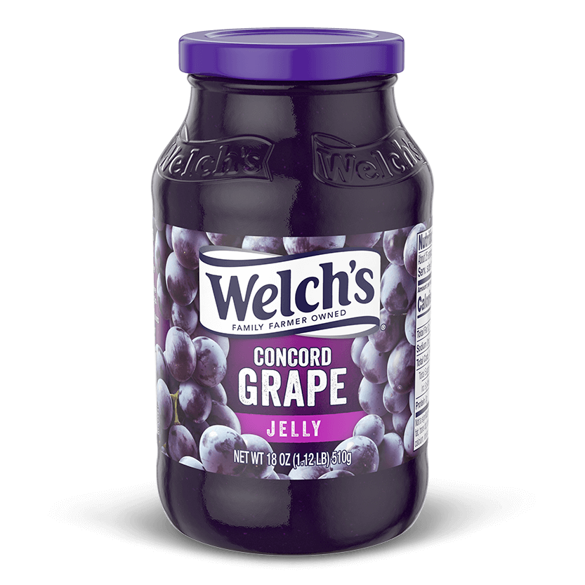 Welch's Concord Grape Jelly Glass Jar 18oz