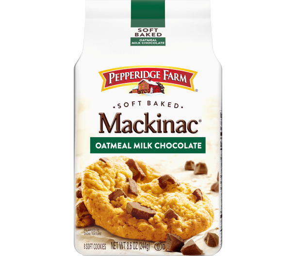 Pepperidge Farm Mackinac Oatmeal Milk Chocolate Cookies 8.6oz (BEST BY: OCT 2023)