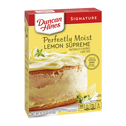 Duncan Hines Signature Perfectly Moist Lemon Supreme Cake Mix 15.25oz