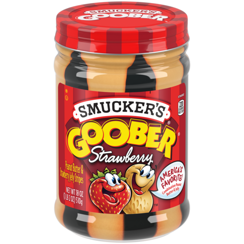 Smucker's Goober Strawberry PB&J Stripes 18oz (BEST BY: APR 2026)