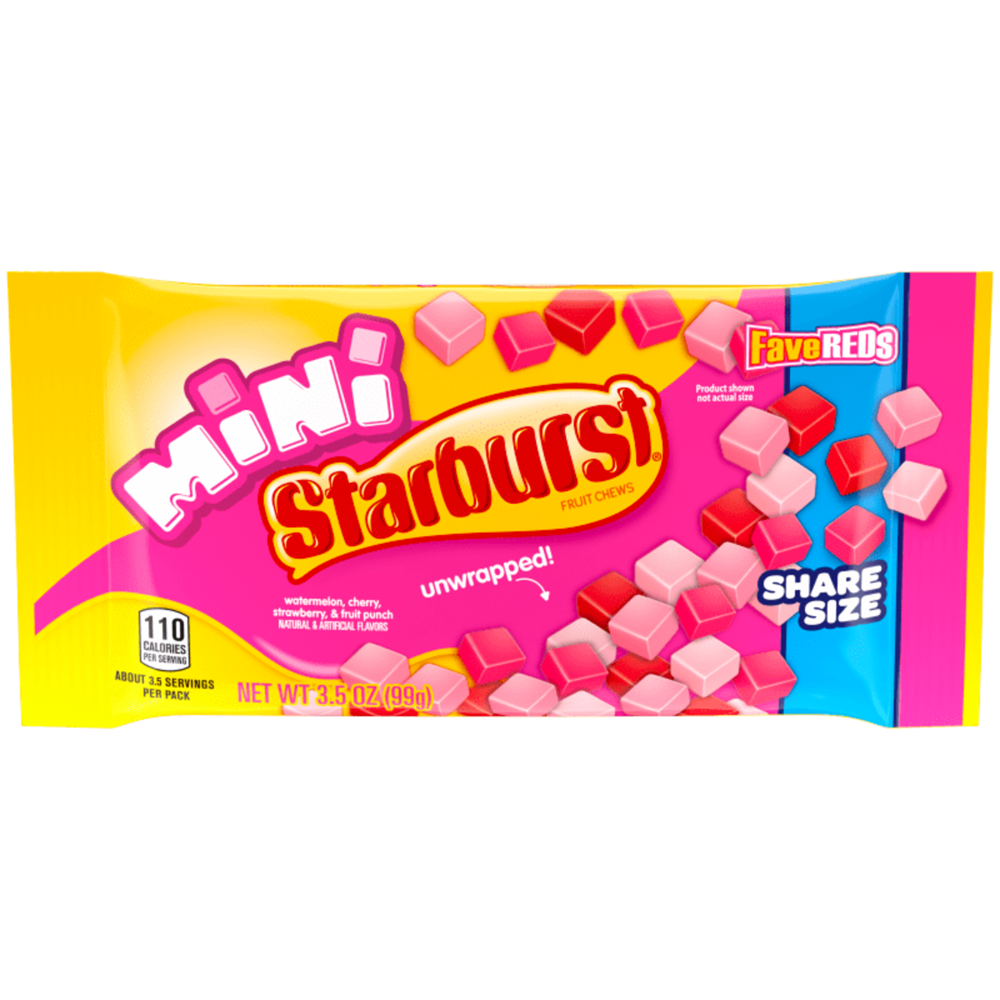 Mini Starbursts Unwrapped FaveReds 3.5oz