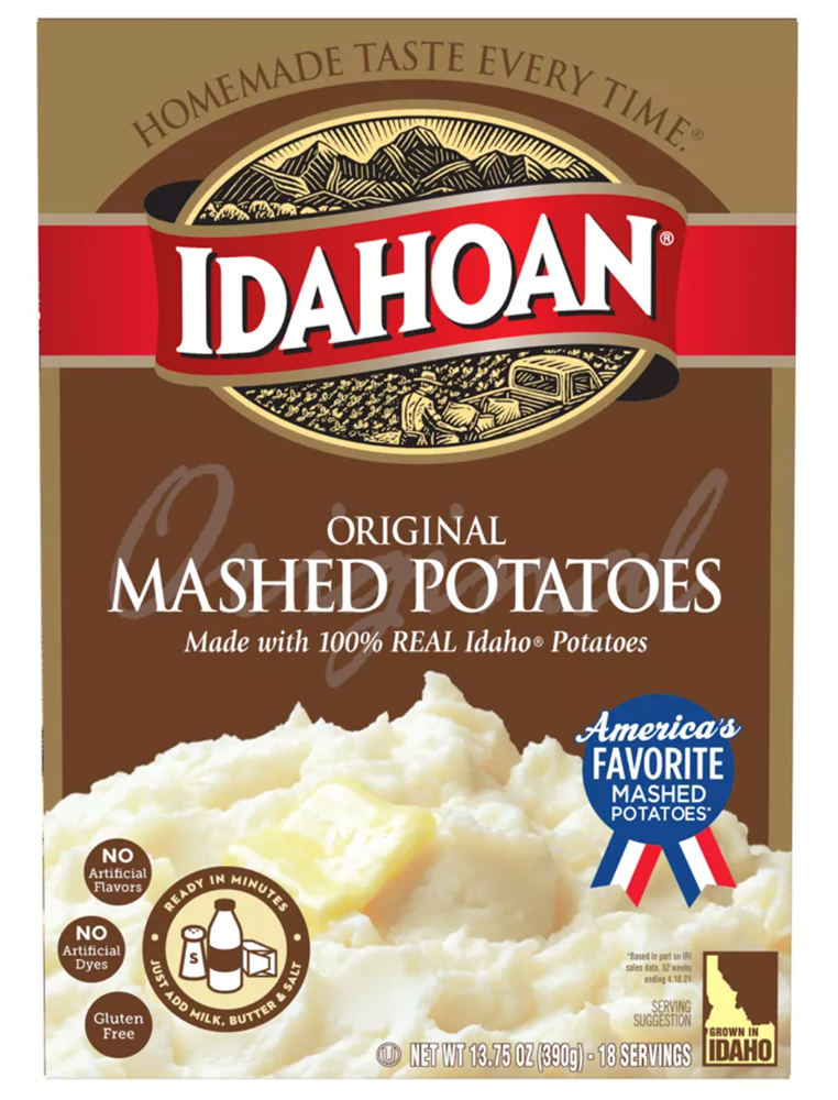 Idahoan Gluten Free Original Mashed Potatoes 13.75oz (BEST BY: JAN 26)