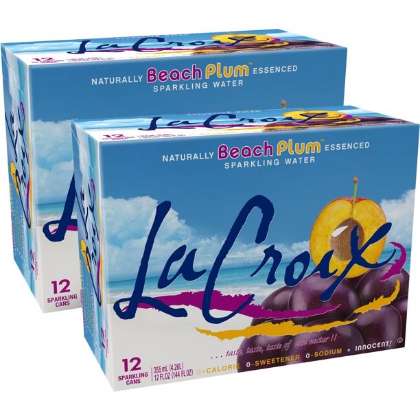 La Croix Beach Plum 12 Pack / 12oz cans