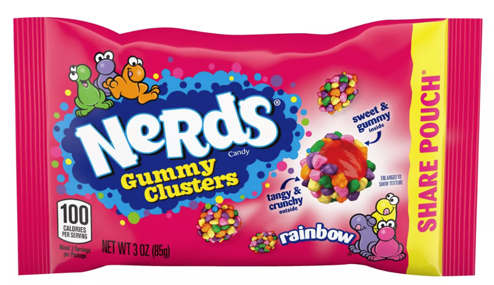 Nerds Gummy Clusters Share Pouch 3oz (BEST BY: FEB 2026)