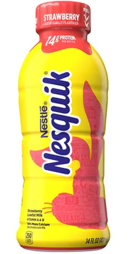 Nestle Nesquik Strawberry Drink 14oz (BEST BY: MAY26)