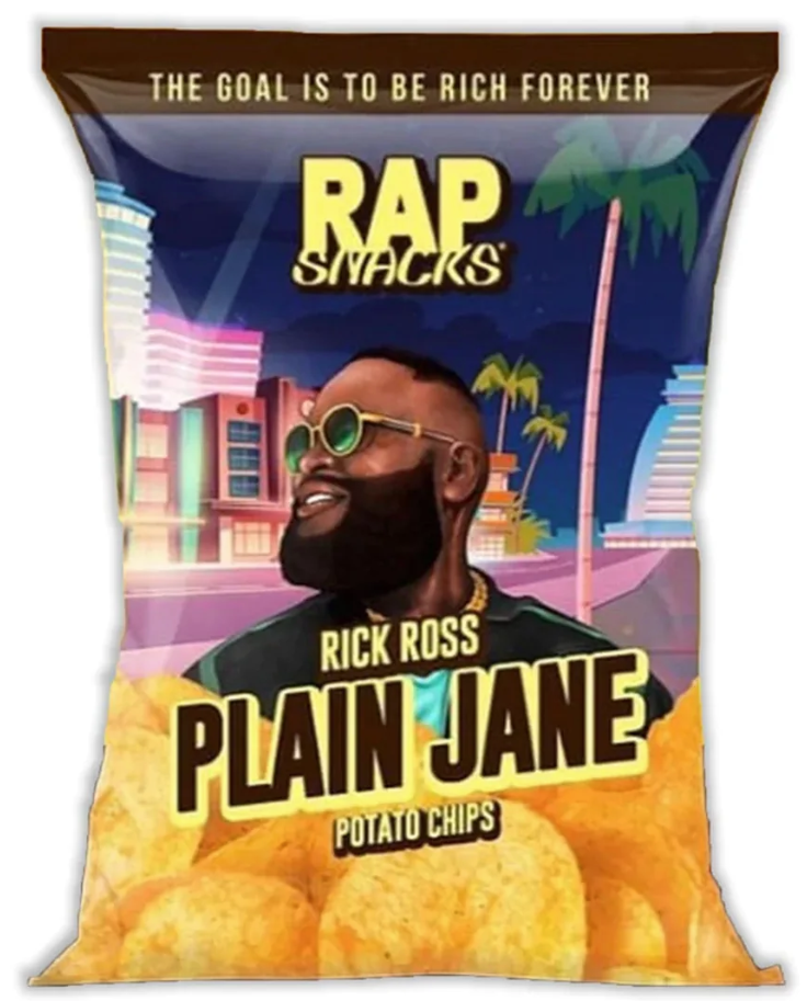 Rap Snacks Rick Ross Plain Jane Potato Chips 2.5oz (BEST BUY DATE: JAN 16TH 2025)
