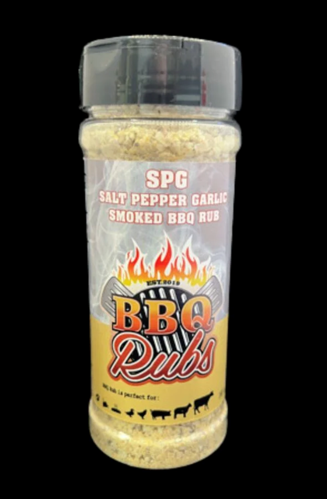 Salt Pepper Garlic Smoked BBQ Rub 4.9oz