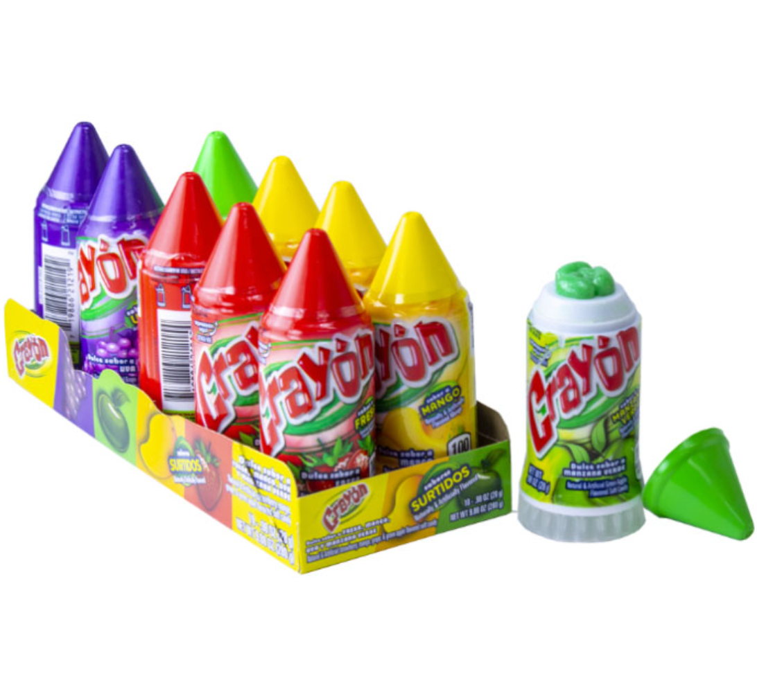 Crayon Assorted - Flavoured Soft Candy 0.98oz