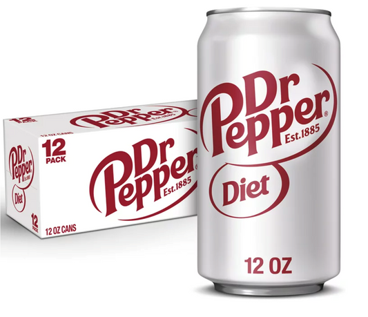 Dr Pepper Diet 12 Pack / 12oz cans (BEST BY: 15 AUG 26)