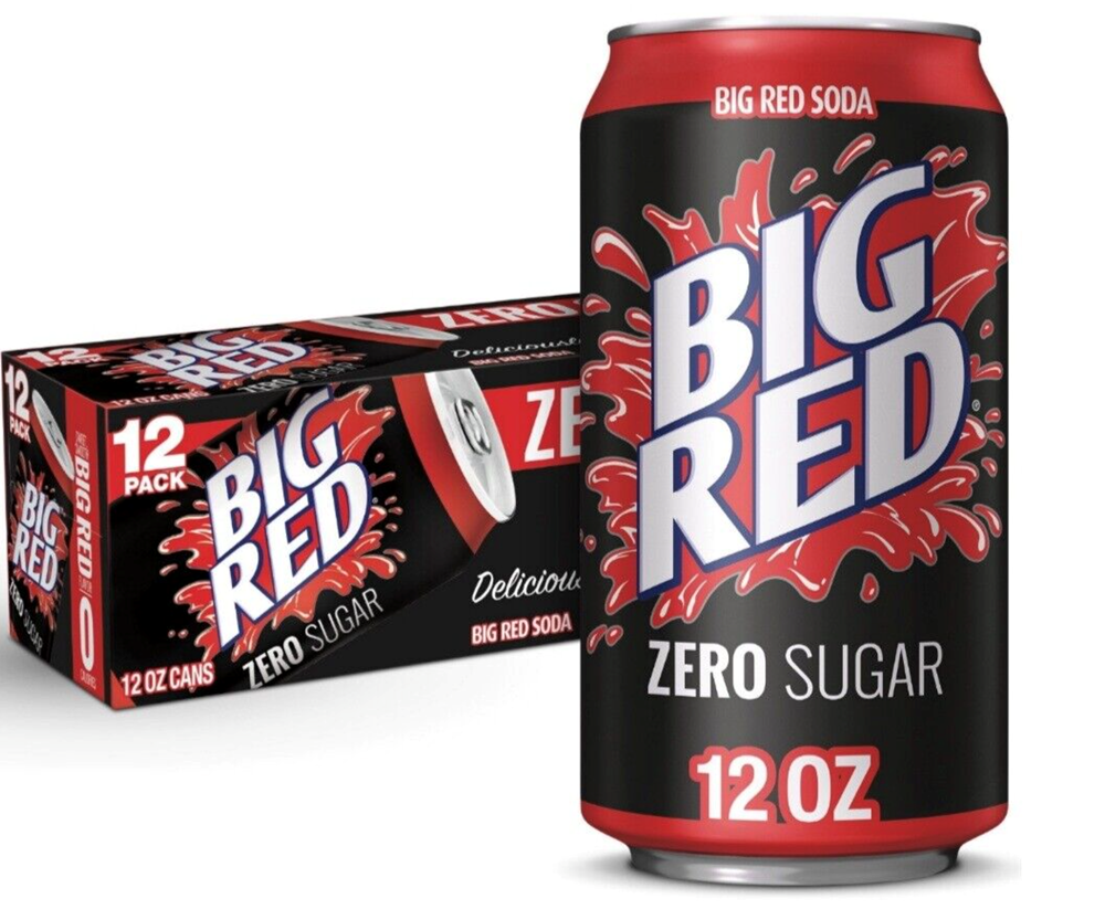 Big Red Zero Soda 12 Pack / 12oz cans