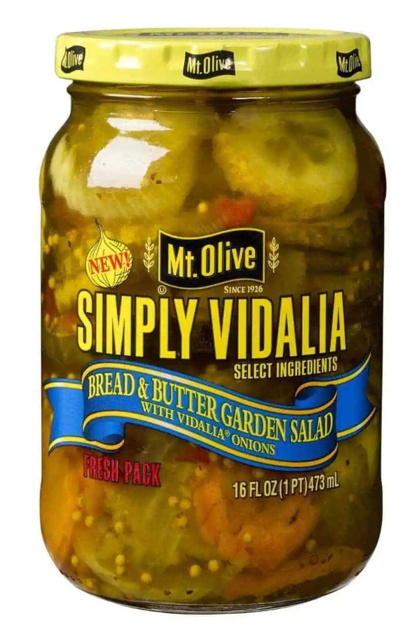 Mt Olive Simply Vidalia Bread & Butter Garden Salad Onions 16oz (BEST BY: JULY 25)