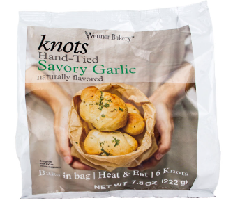 Wenner Knots Savory Garlic 7.8oz [Click & Collect Only]